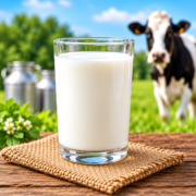 Farm Fresh Milk in the Pasture